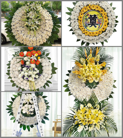 广东肇庆市怀集县怀城镇谭云村花圈速递